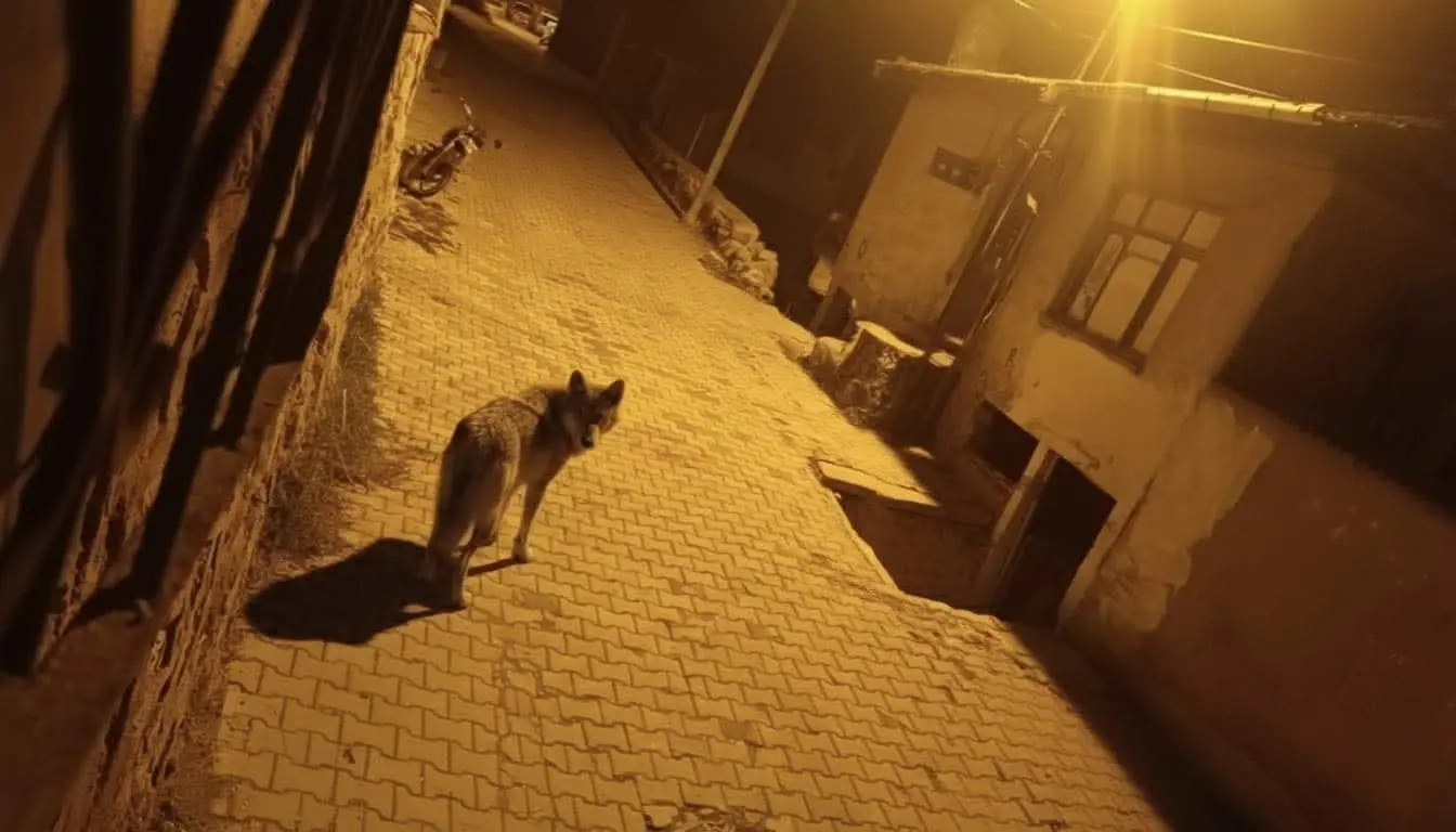 Beypazarı’nda Aç Kalan Kurtlar Şehir Merkezine İndi Ankara’nın Beypazarı ilçesinde, yiyecek bulmakta zorlanan kurtlar yerleşim alanlarına indi.