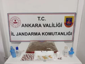 Ankara’nın Keçiören ilçesinde jandarma ekiplerinin düzenlediği uyuşturucu operasyonunda 1 şüpheli