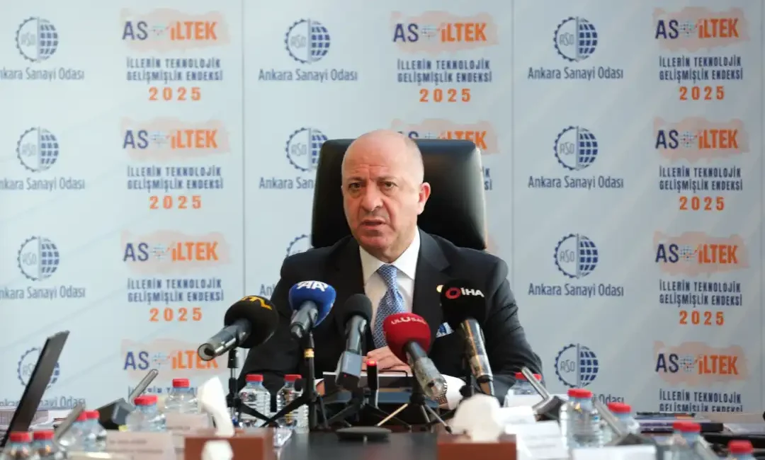 ASO-İLTEK 2025 sonuçlarına göre illerin teknolojik gelişmişlik endeksinde Ankara birinci