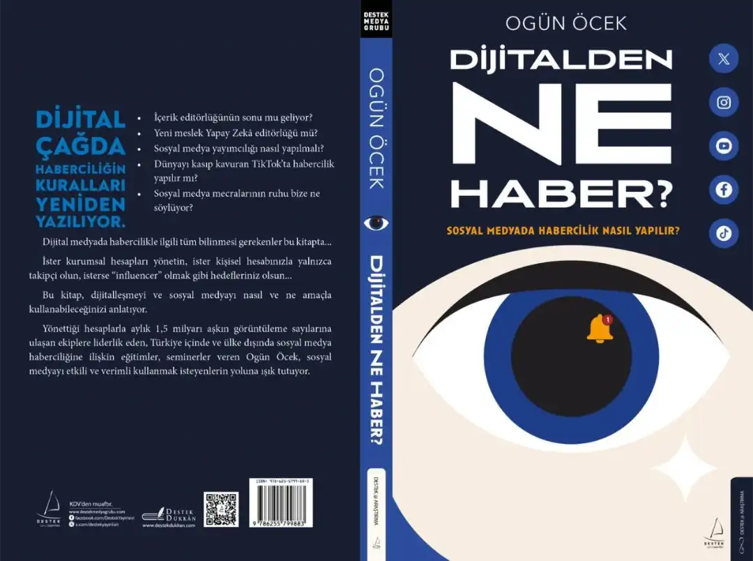 Ogün Öcek’in kaleme aldığı “Dijitalden Ne Haber” kitabı, dijital habercilik,