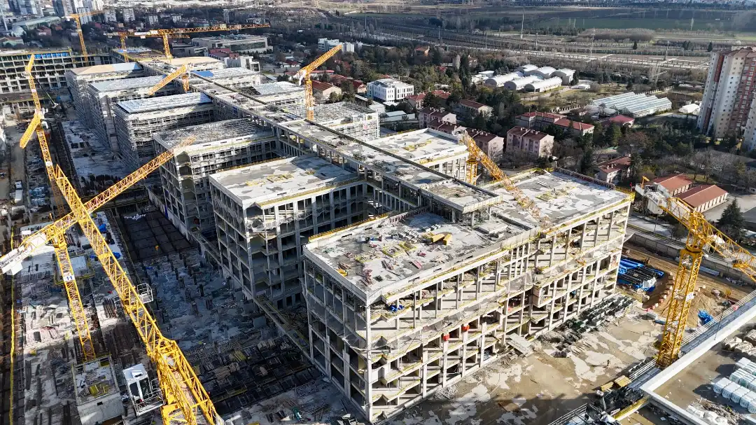 Yeni Ankara Adalet Sarayı projesi hızla yükseliyor. 745 bin metrekarelik